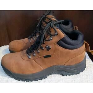 Propet Cliff Walker M3188 Mens Hiking Boots Brown Leather Waterproof Sz 15 M(D)